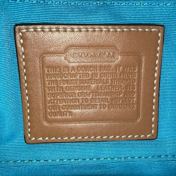 Coach Watercolor Striped Pouch Purse - Picture 4 of 6